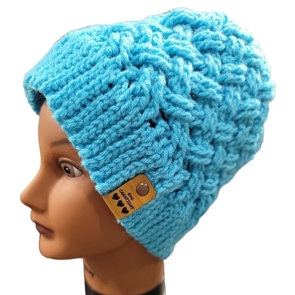 RDG Creations Chunky Handmade Knit Beanie - Picture 3 of 6